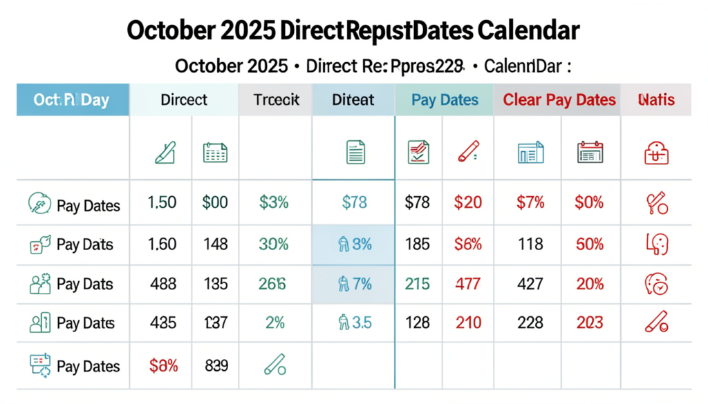 direct deposit payment october 2025